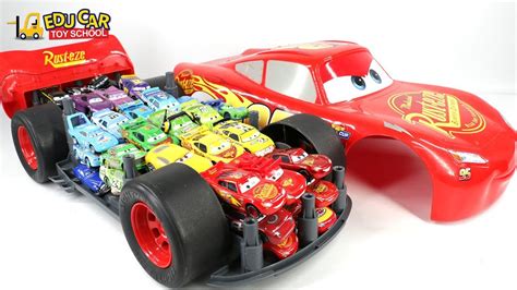 Learning Color Big Size Disney Pixar Cars Lightning Mcqueen Car Carrier