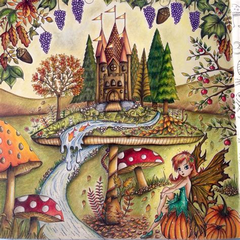 See more ideas about coloring pages, coloring books, johanna basford coloring. Johanna Basford / enchanted Forest Toadstool I used faber ...