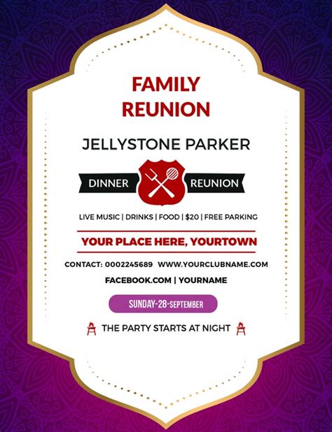 Pikbest have found 9407 free family reunion templates of poster,flyer,card and brochure editable and printable. 34+ Family Reunion Invitation Template - Free PSD, Vector ...