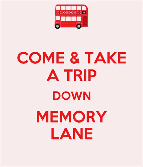 Come And Take A Trip Down Memory Lane Poster Trucker Keep Calm O Matic