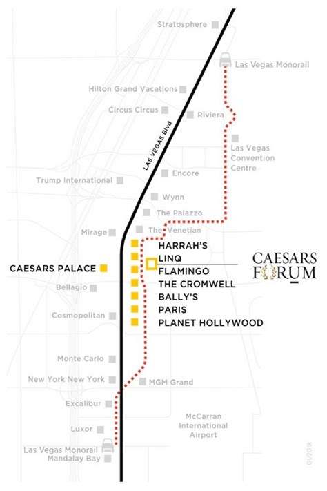 caesars forum convention center map