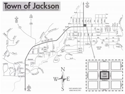 Map Of Jackson Hole Wyoming And Surrounding Area Maping Resources