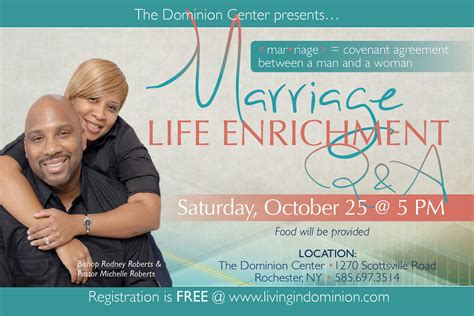 Marriage Life Enrichment Seminar The Dominion Center