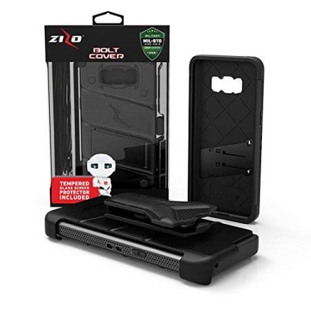 Zizo Bolt Series Samsung Galaxy Note 8 Tough Case Belt Clip Black