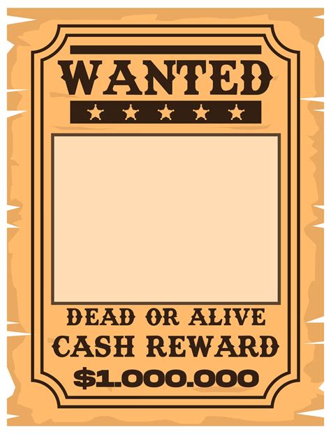 Wanted Poster Template Kizahowto