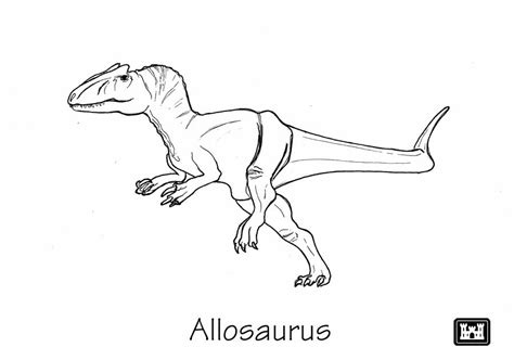 Allosaurus Pages Coloring Pages