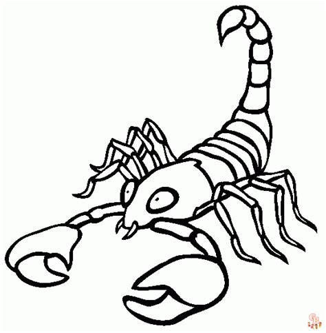 Scorpion Värityssivut Ilmaiset Tulostettavat Arkit Lapsille Gbcoloring