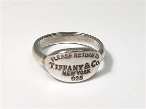 Authentic Please Return To Tiffany And Co Sterling Silver Ring Etsy