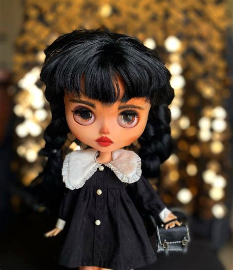 Blythe Castom Doll Wednesday Addams Etsy