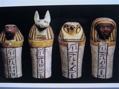 canopic jars artigianato egiziano british museum antico egitto