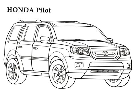 Check logo's car brands for more colouring pages. Honda coloring pages download and print for free