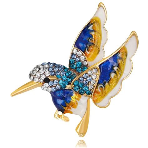 Beautiful Colorful Bird Brooch Animal Brooches For Wedding Unisex