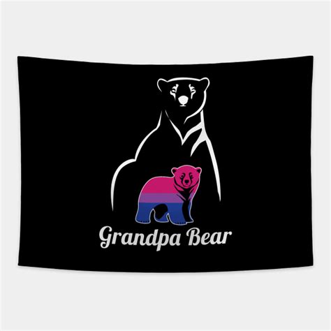 Lgbt Bisexual Grandpa Bear Bi Pride Flag Bisexual Tapestry Teepublic