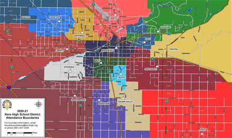 School Boundaries Instruction Division Kern High School District