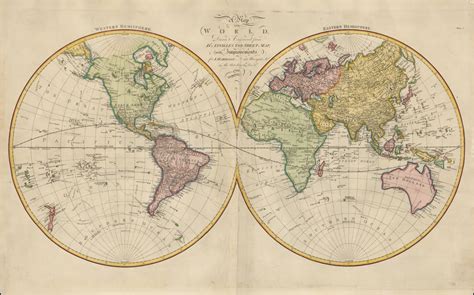 A Map Of The World Drawn And Engraved From Danvilles Two Sheet Map