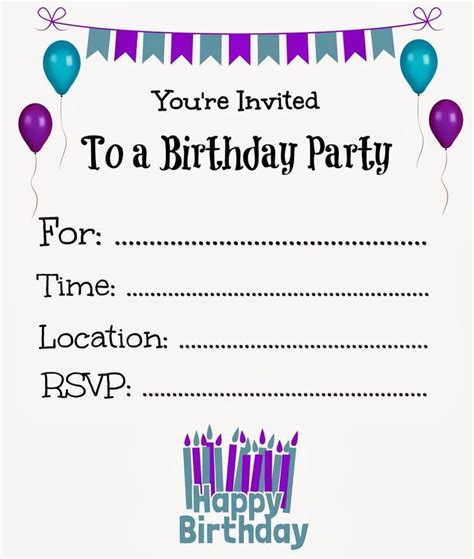 Free Printable Birthday Invitations Online Bagvania Free Printable