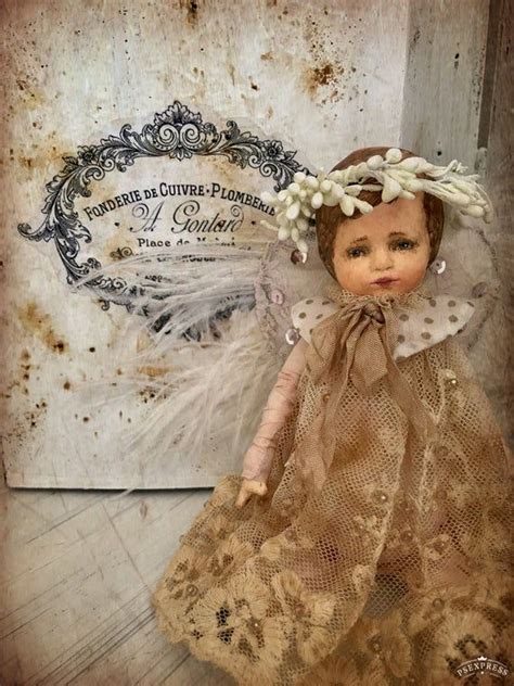 Angel Antique Style Doll Collectible Angelinterior Angel Etsy