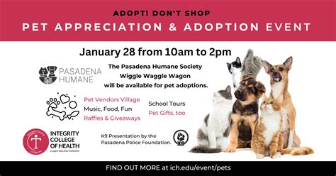 Wiggle Waggle Waggin' Pet Adoption Event - Jan 28, 2023 - Integrity