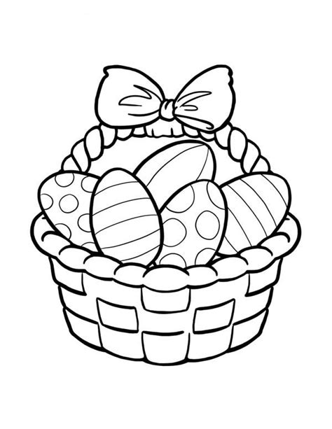 Free Easter Basket Coloring Pages at GetDrawings | Free download