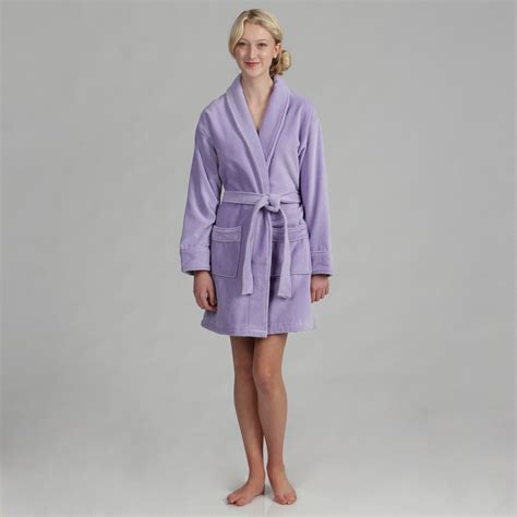 Shop Womens Cotton Terrycloth Bath Robe On Sale Free Shipping On