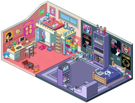 Pluviomancy's room by rrrai on deviantart. Pin by October Sandwich on PIXEL ARTs !!! ... | Pixel art ...