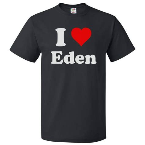 Shirtscope I Love Eden T Shirt I Heart Eden Tee T