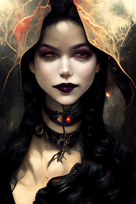 wallpaper dark princess witch queen digital art character design 1024x1536 syngates