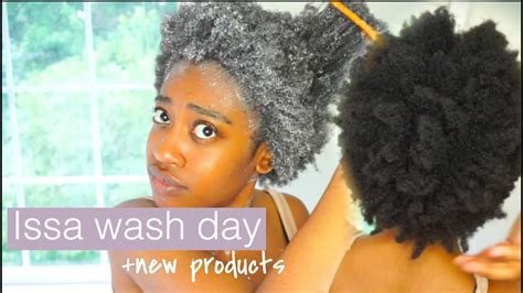 4c Natural Hair Wash Day Start To Finish New Products Youtube