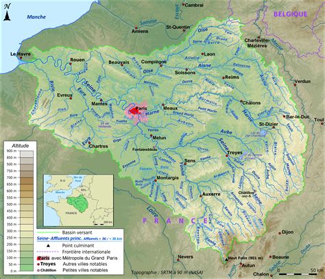 France Seine River • Map •