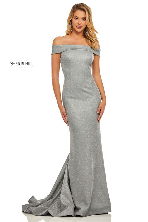 Sherri Hill 52825 Silver Dress