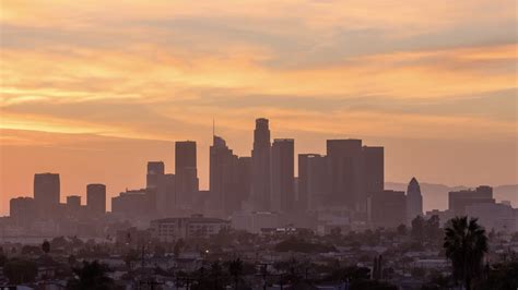 4k Downtown Los Angeles Skyline Day To Night Sunset Emerics Timelapse