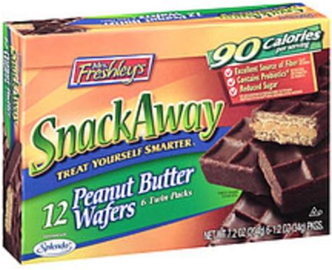 Mrs Freshleys Snack Away Peanut Butter Wafers 12 Nutrition