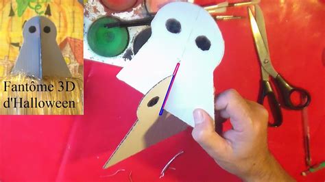 DIY un fantôme 3D : activité de bricolage Halloween - YouTube