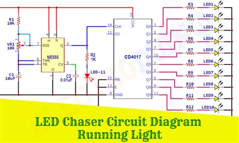 Led Chaser Circuit Diagram Running Light Electroduino