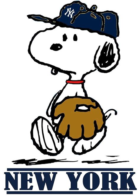 Snoopy Yankees Go Yankees New York Yankees Baseball Snoopy Images