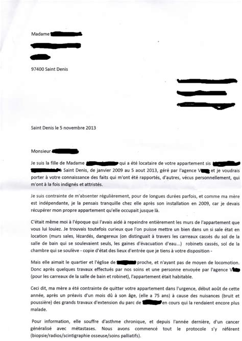 Lettre Du Propriétaire Restitution Partielle Du Dépôt De Garantie Dans L