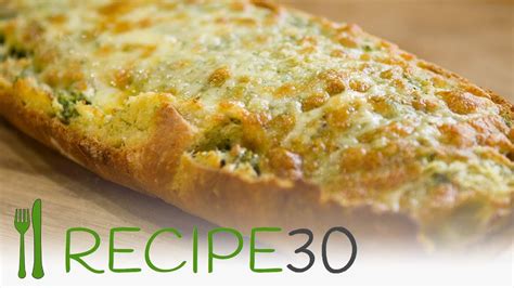 Italian Cheesy Garlic Bread Recipe Youtube