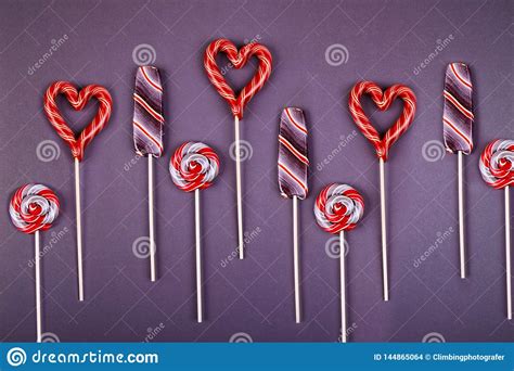 Many colorfull lollypops. stock photo. Image of hart - 144865064