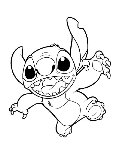 Stitch Drawing For Coloring