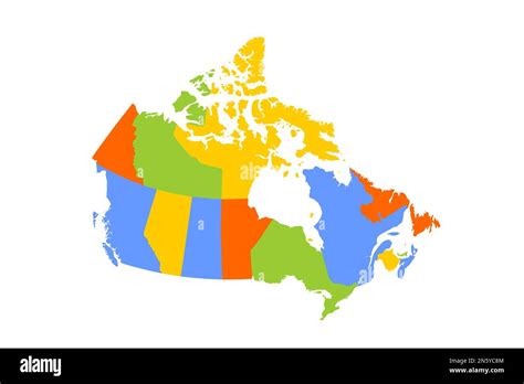 Canada Political Map Of Administrative Divisions Provinces And