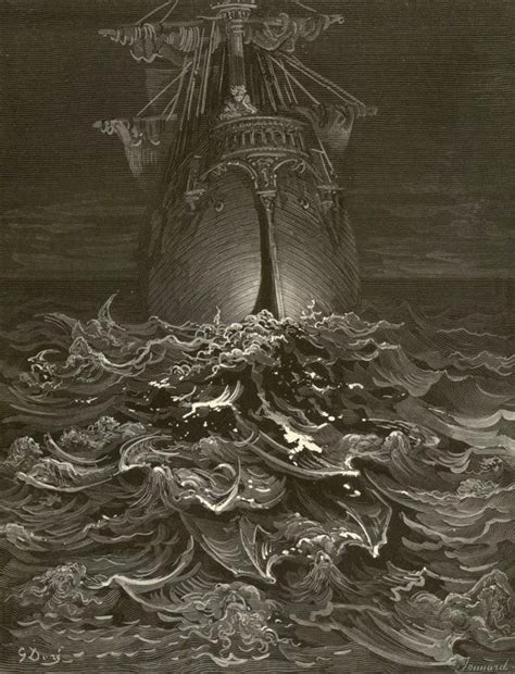 Gustave Dore Rime Of The Ancient Mariner Plate 17 I Looked Upon The
