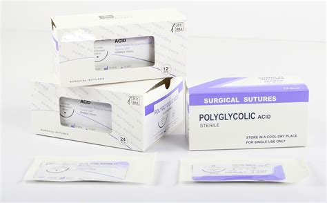 Ce Approved Medical Absorbable Sutures Pga Surgical Suture Thread With