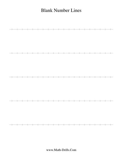 Blank Open Number Line Worksheet Numberen