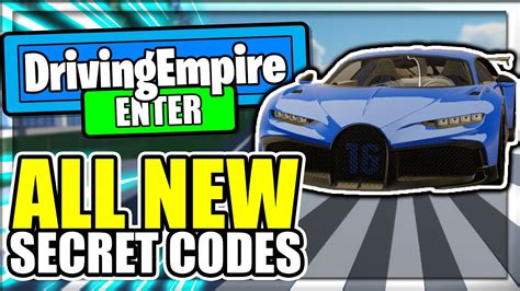 All New Secret Op Codes Driving Empire Roblox Youtube