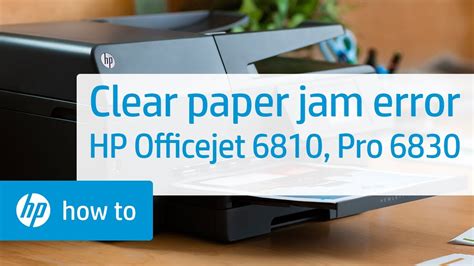 Diese softwarezusammenstellung beinhaltet das komplette set an treibern. Clearing a Paper Jam Error on the HP Officejet 6810 and Officejet Pro 6830 Series - YouTube