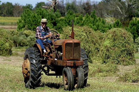 Old Farmer In Field On Tractor By Danny Jones Tractors Old Farm