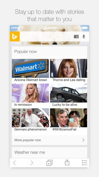 Bing Ios App Gets A Refresh With Updates To Bing News And New Bing