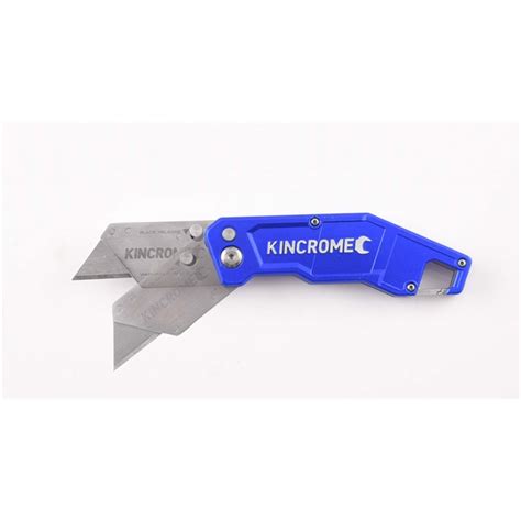 Kincrome Folding Utility Knife With Pouch Bunnings Warehouse