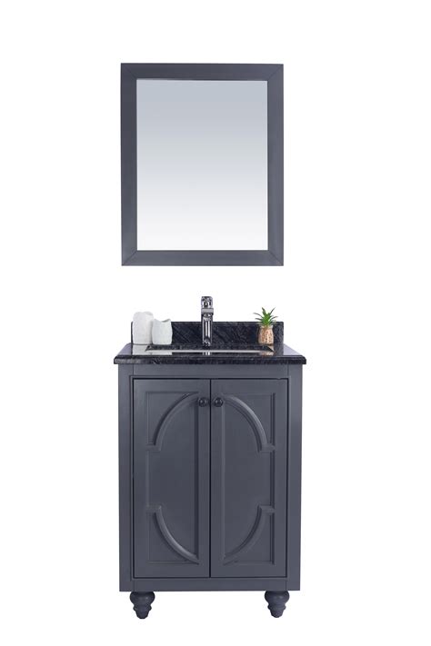 For a modern bathroom, a floating vanity like this would be a great choice considering its clean lines and simplicity. 24" Single Bathroom Vanity Cabinet + Top and Color Options