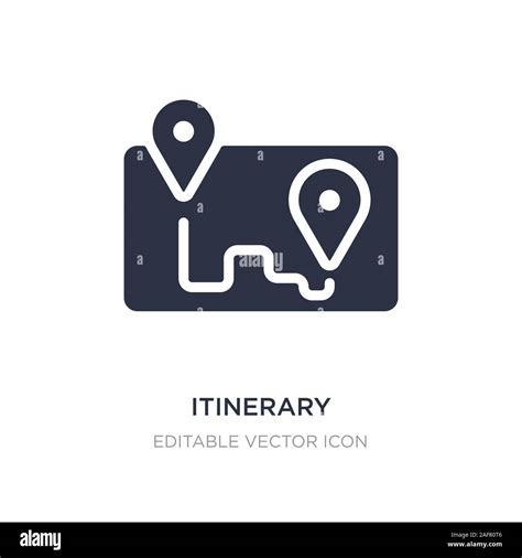 Itinerary Icon On White Background Simple Element Illustration From